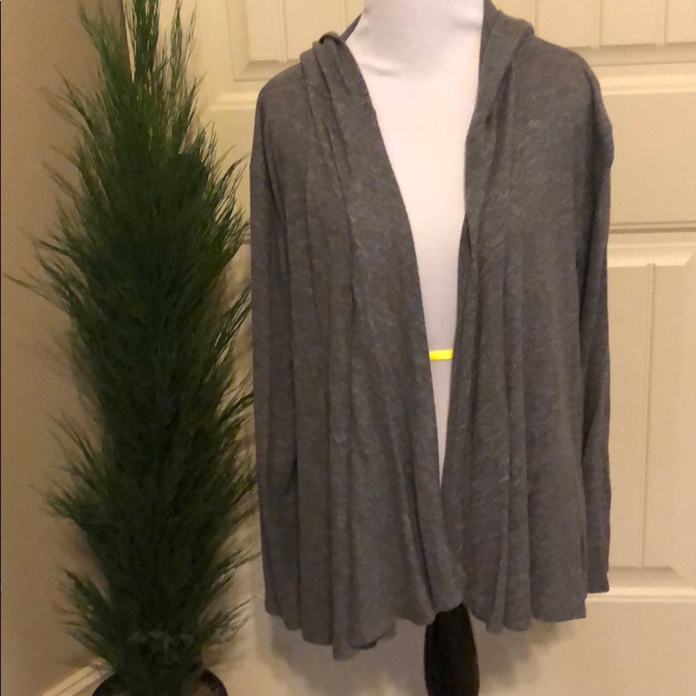 Lucky Brand hooded cardigan sz L